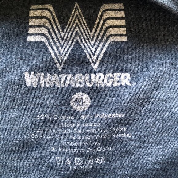 Whataburger Nation Adult XL Gray Orange Graphic Logo Tee - Picture 7 of 10